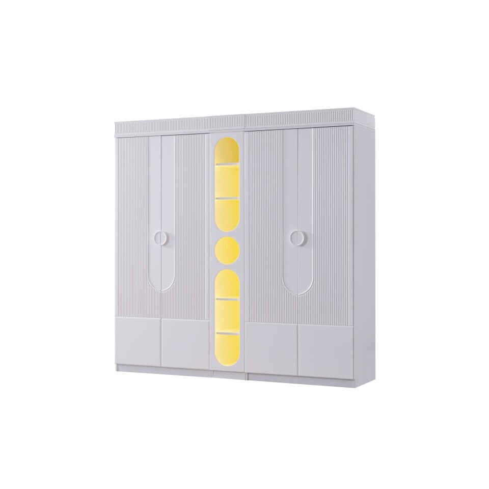 Vera Beyaz Bebek ve Çocuk Odası ( 4 Kapaklı Kitaplıklı )