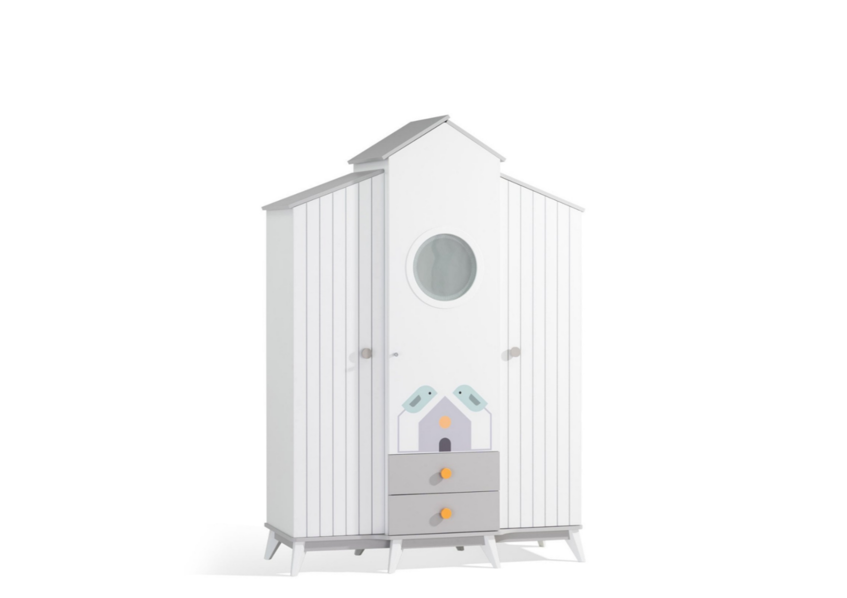 Bird House 3 Kapaklı Dolap