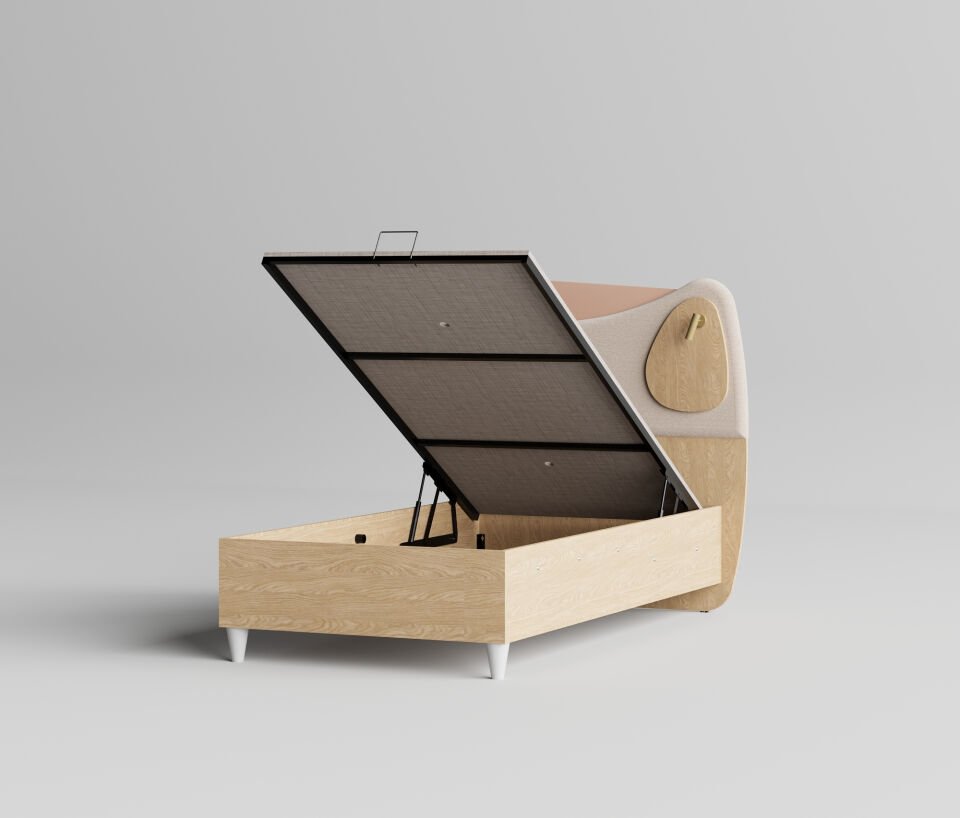 Eylül Bazalı Karyola 100x200