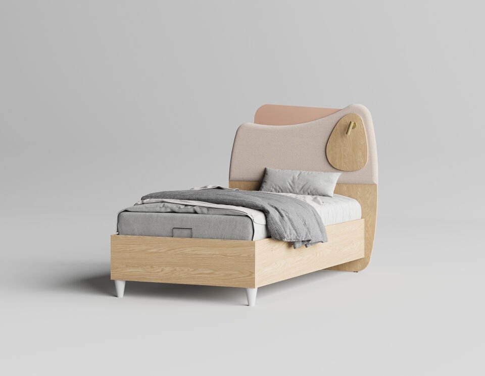 Eylül Bazalı Karyola 100x200